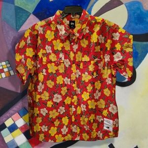 Mens Stüssy Floral Button-down
